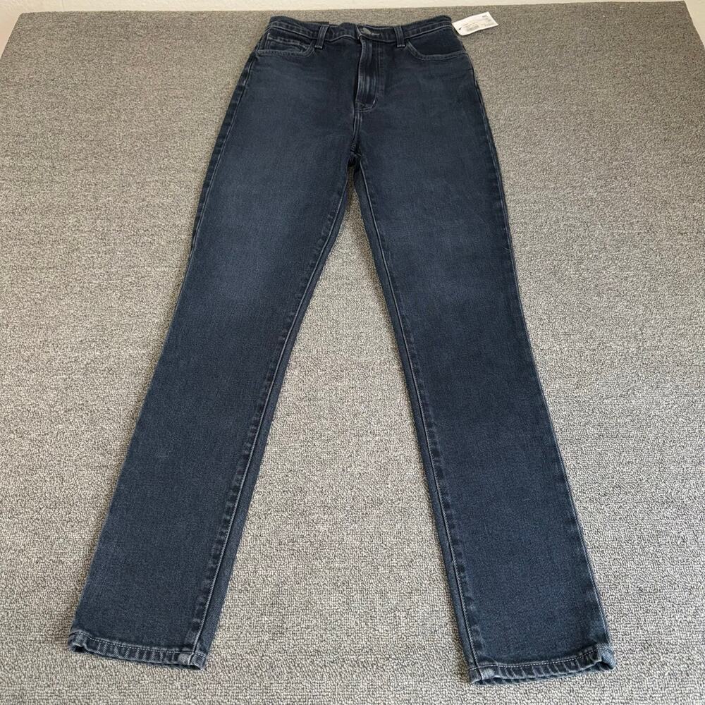 NWT J Brand 1212 Runway‎ Super High Rise Slim Straight Size 26 Dark Denim NEW
